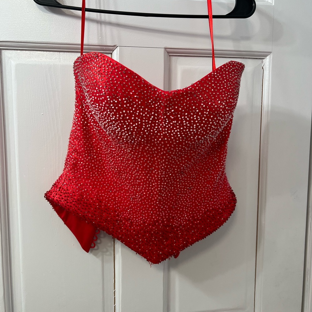 Two Piece Red Dress